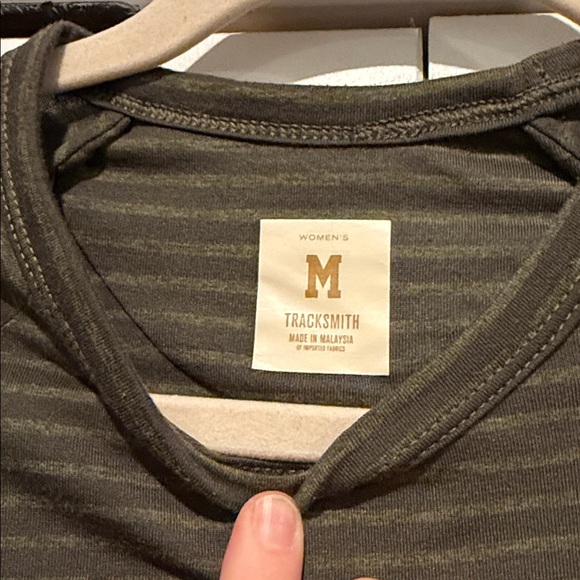 Tracksmith Olive Striped Horizon Long Sleeve - Picture 3 of 4